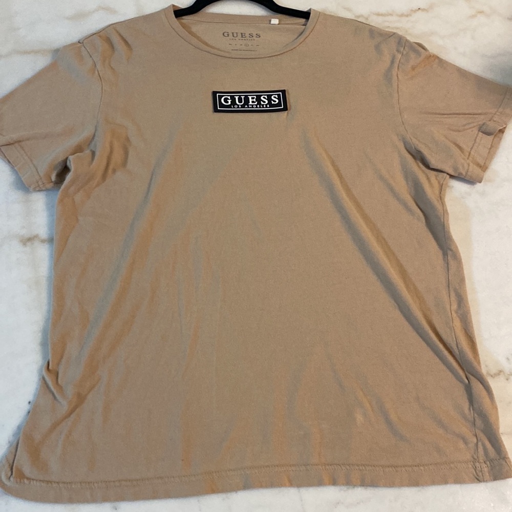 Men’s Guess Beige T-Shirt Size Large